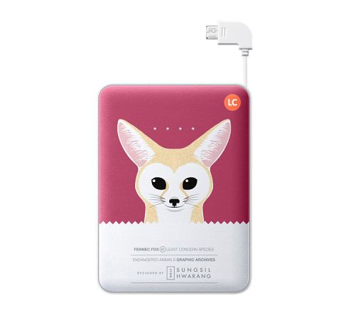 Powerbank 11 300 mAh Violet  with Fox